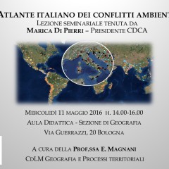 Presentazione dell’Atlante italiano dei conflitti ambientali all’Università di Bologna